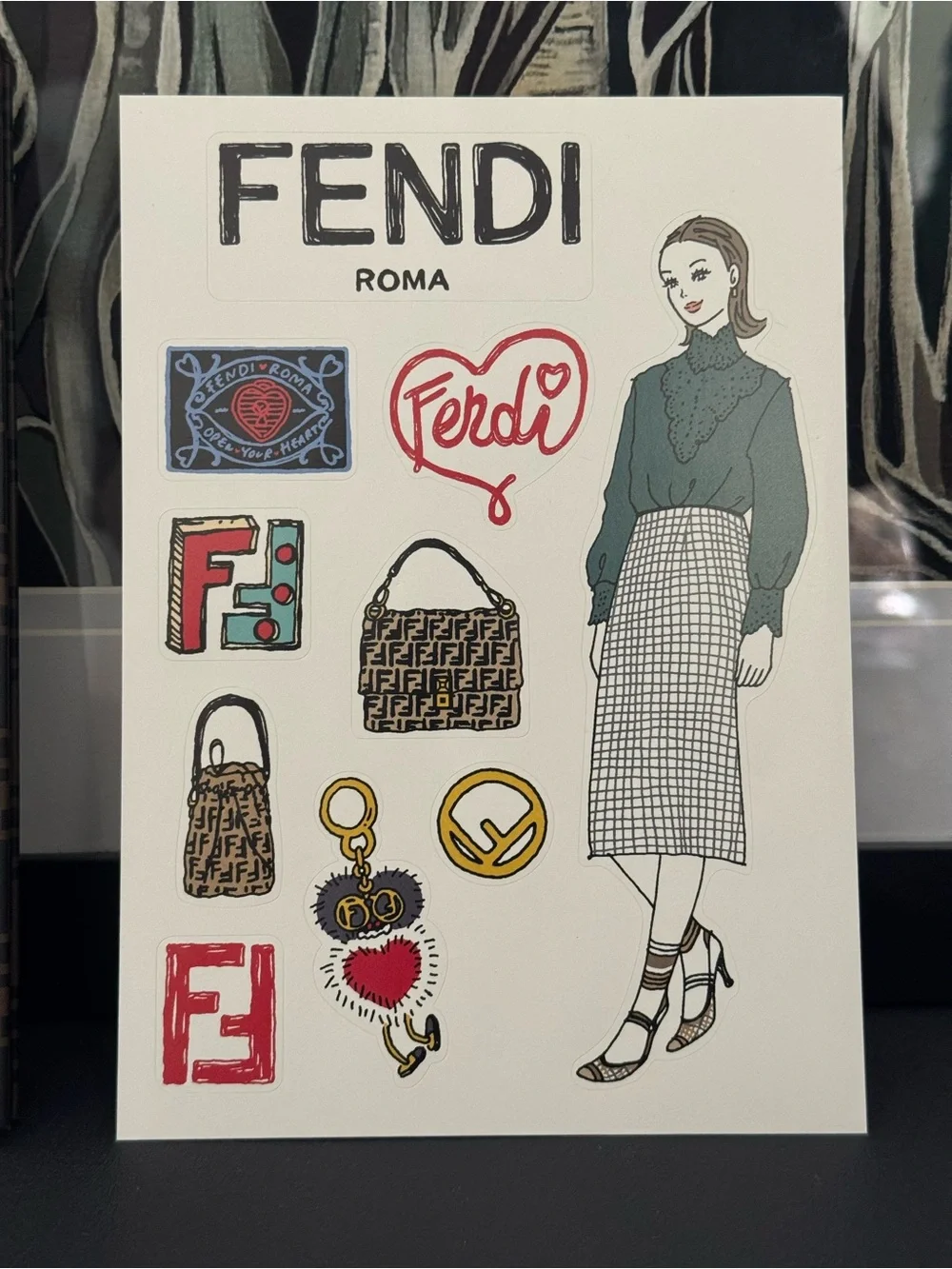 Fendi Notebook & Sticker Set - Picture 2 of 10